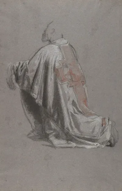 Drapery Study For A Bishop 2