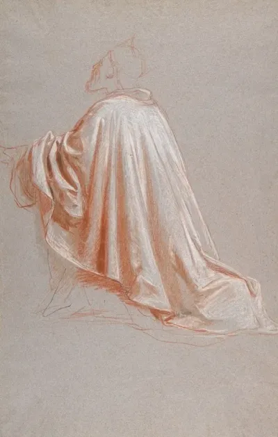 Drapery Study For A Bishop