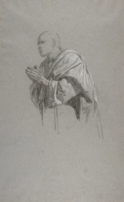 Drapery Study For A Cleric