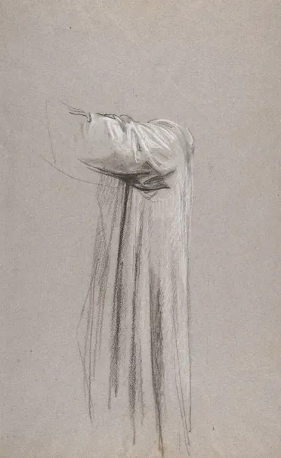 Drapery Study For A Monk