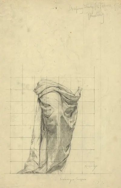 Drapery Study For Figure Of Painting