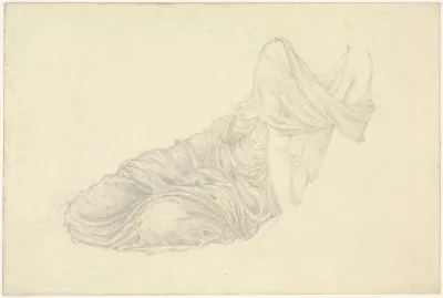 Drapery Study On A Reclining Figure