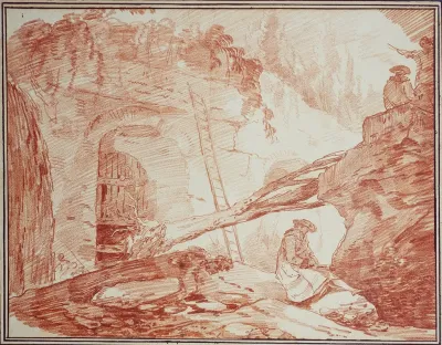 Draughtsman In The Ruins Of The Palatine