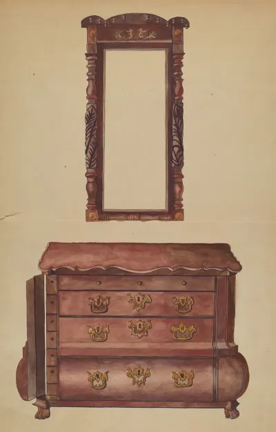 Drawers And Mirror