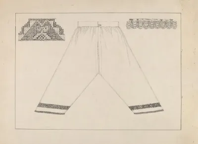 Drawers Trimmed W Drawnwork