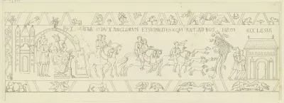 Drawing After The Bayeux Tapestry