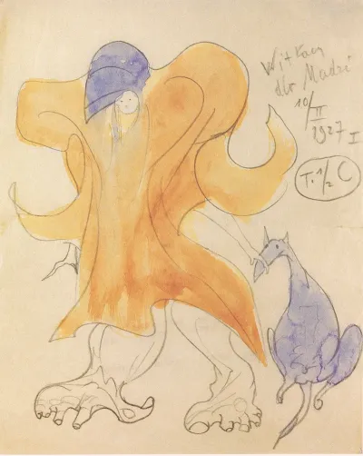Drawing Dedicated To Magdalena Kossak
