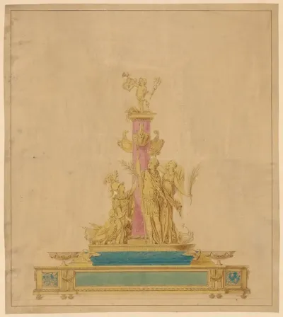 Drawing For An Inkstand