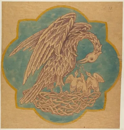 Drawing For Cope Decoration Or Painted Wall
