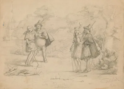 Drawing Illustrating Twelfth Night