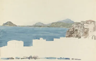 Drawing Made In Italy And Asia Minor During Grand Tour