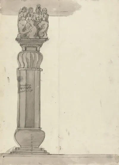 Drawing Of A Column From Ekvera