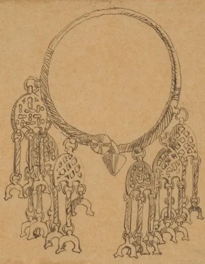 Drawing Of A Slavic Necklace