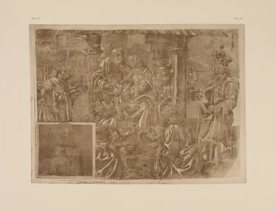 Drawing Of Adoration Of The Kings