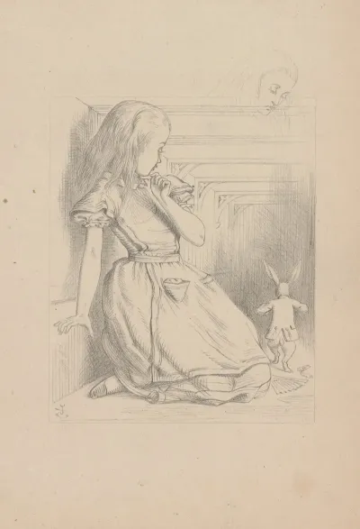Drawing Of The Rabbit Scurried