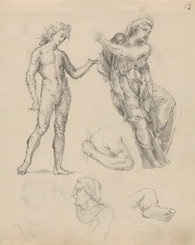 Drawings Of A Book Illustration Dedicated To Italian Art
