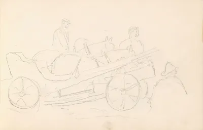 Drawings Of Carriages And Figures