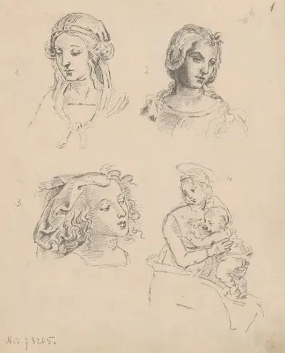 Drawings Of Compositions By Italian Renaissance Painters