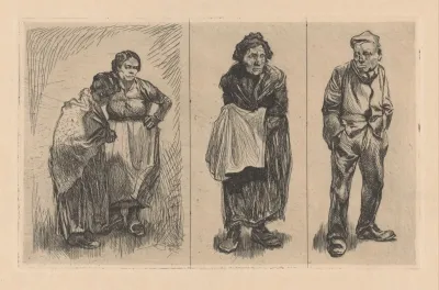 Drie Voorstellingen Met Menselijke Figuren 2