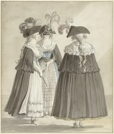 Drie Vrouwen In Romeinse Maskeradekostuums