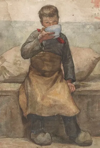 Drinkende Jongen