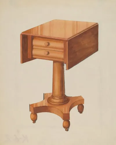 Drop Leaf Table 10