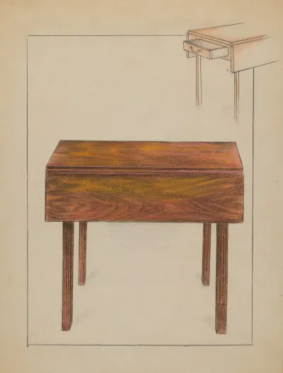 Drop Leaf Table 11