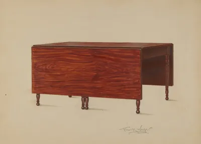 Drop Leaf Table 7