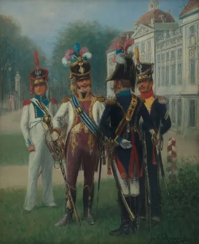 Drummer Of The 13th Regiment Drum Major Of The National Guard Drum Major Sergeant Of The 1st Infantry Regiment