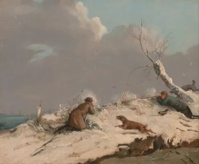 Duck Shooting In Winter