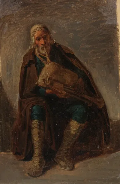 Dudelsack Blasender Italiener