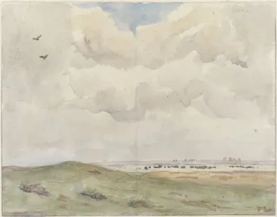 Duinlandschap Met Kudde