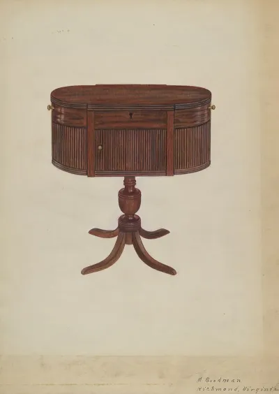 Duncan Phyfe Sewing Cabinet 3