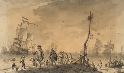Dutch Fleet Near A Coast