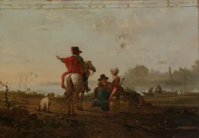 Dutch Landscape With Figures
