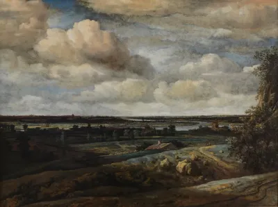 Dutch Panorama Landscape With A Distant View Of Haarlem