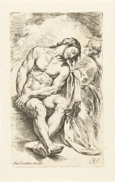 Dying Christ Supported By An Angel
