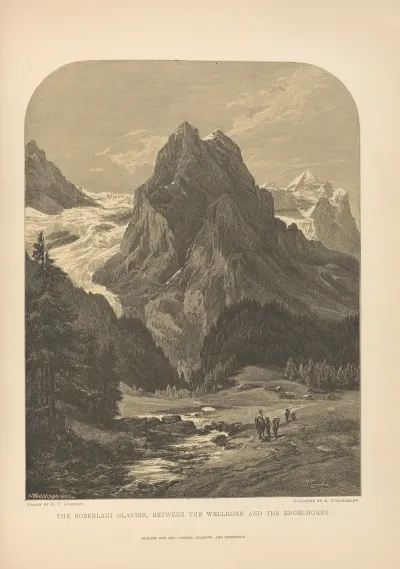 E t compton The rosenlaui glacier between the wellhorn
