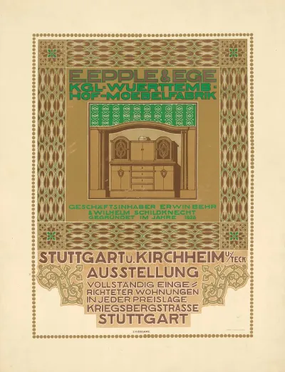 E Epple Ege Ausstellung Konigliche Wurttembergische Hof Mobelfabrik