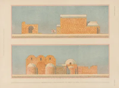 ḳuṣejr ʻamra Mit Einer Karte Von Arabia Petraea Pl 06