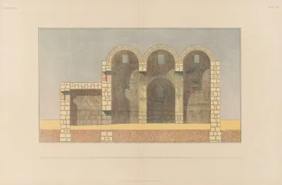 ḳuṣejr ʻamra Mit Einer Karte Von Arabia Petraea Pl 08