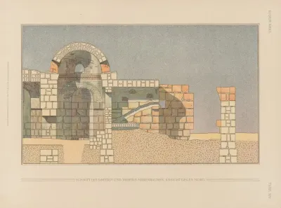 ḳuṣejr ʻamra Mit Einer Karte Von Arabia Petraea Pl 14