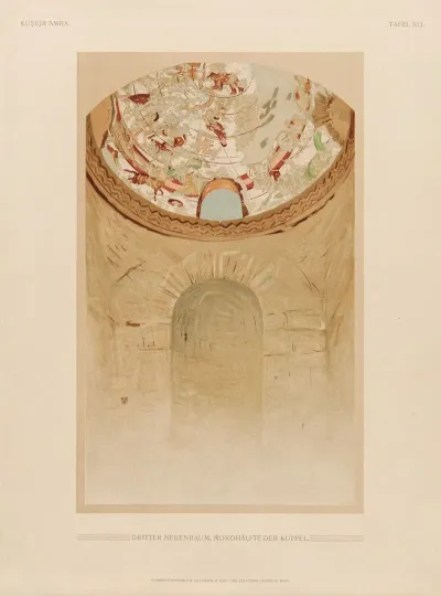 ḳuṣejr ʻamra Mit Einer Karte Von Arabia Petraea Pl 41
