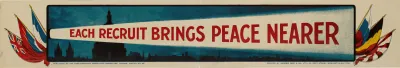 Each Recruit Brings Peace Nearer