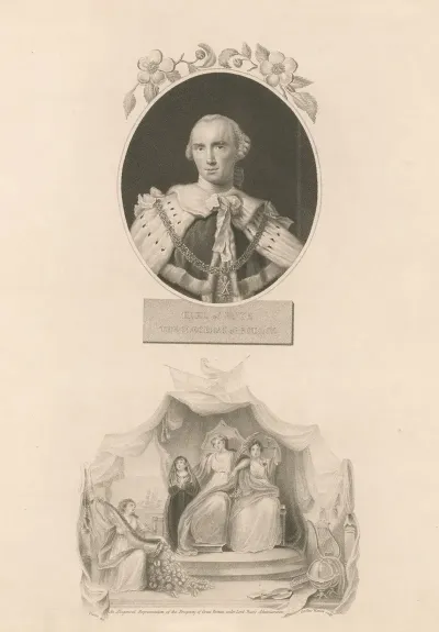 Earl Of Bute The Maecenas Of Botany An Allegorical Representation Of The Prosperity Of Great Britain Under Lord Butes Administration