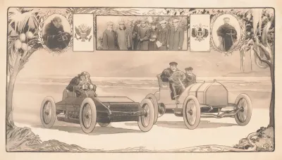 Early 20th Century Automobile Race