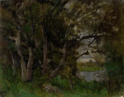 Early Evening Motif In A Park In Strazky