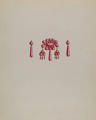 Earrings And Pendant