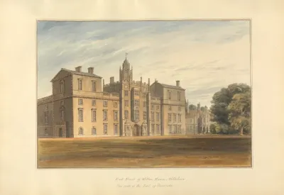 East Front Of Wilton House Wiltshire The Seat Of The Earl Of Pembroke