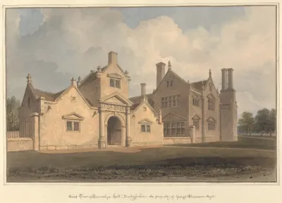 East View Of Trevalyn Hall Denbighshire The Property Of George Boscawen Esquire